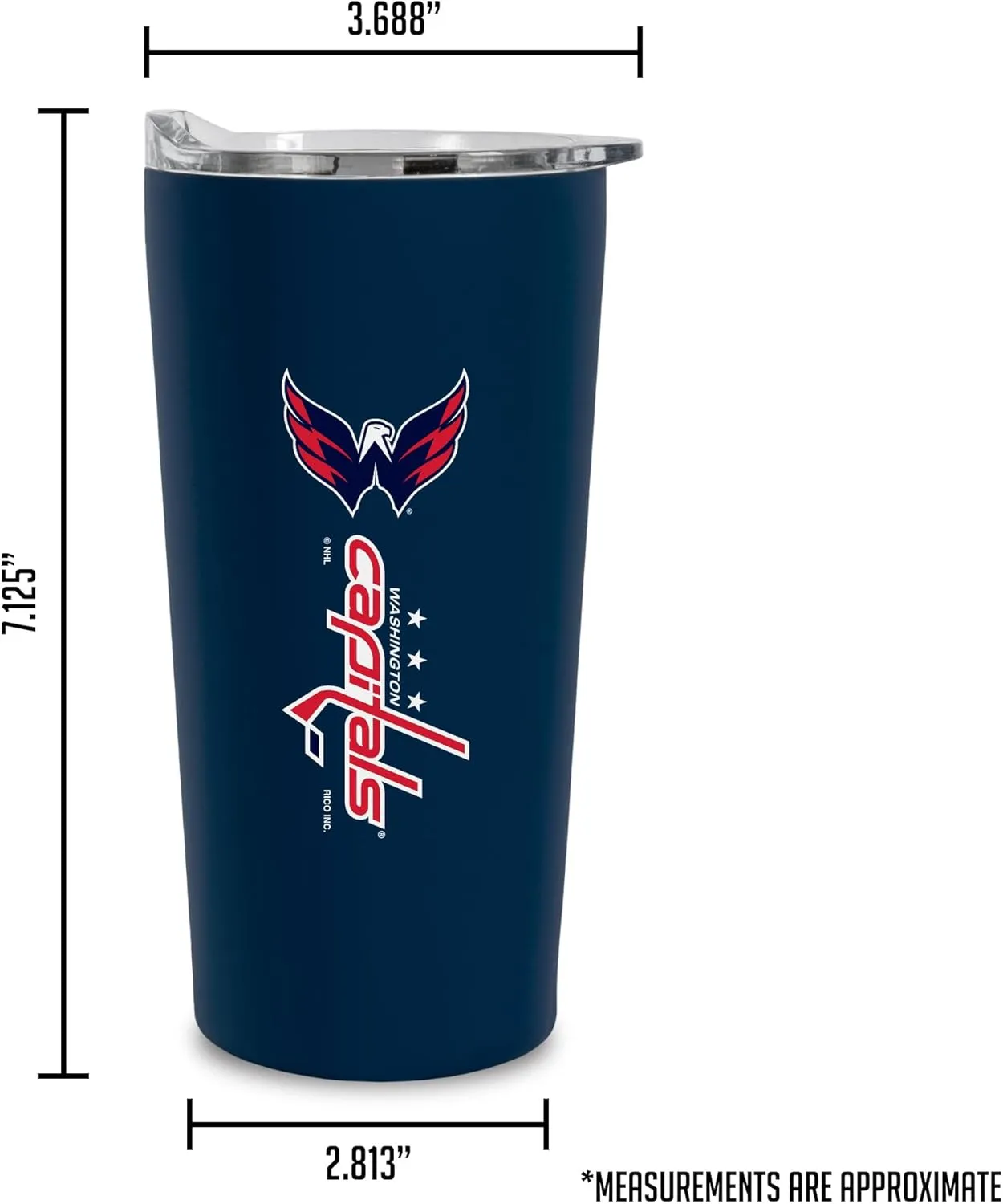 Rico Industries NHL Hocke Soft Touch, Easy Grip Tumbler