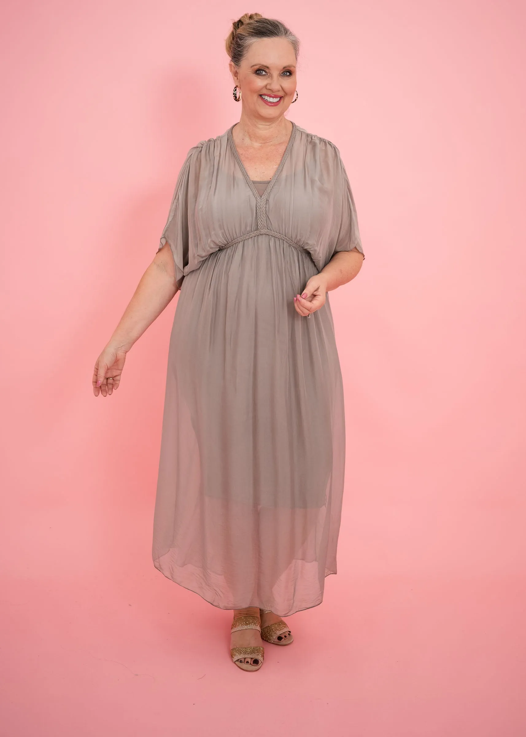 Roman Silk Dress