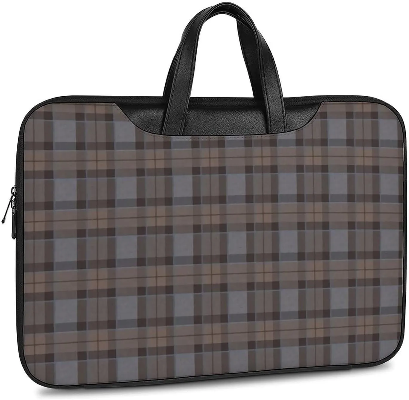 Ross Red Tartan Clans Handheld Single Shoulder Crossbody Laptop Bag Unisex