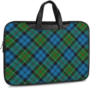 Royal Stewart Tartan Handheld Single Shoulder Crossbody Laptop Bag Unisex