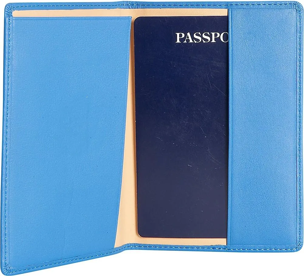 Royce Leather Passport Holder and Travel Document Organizer in Leather
