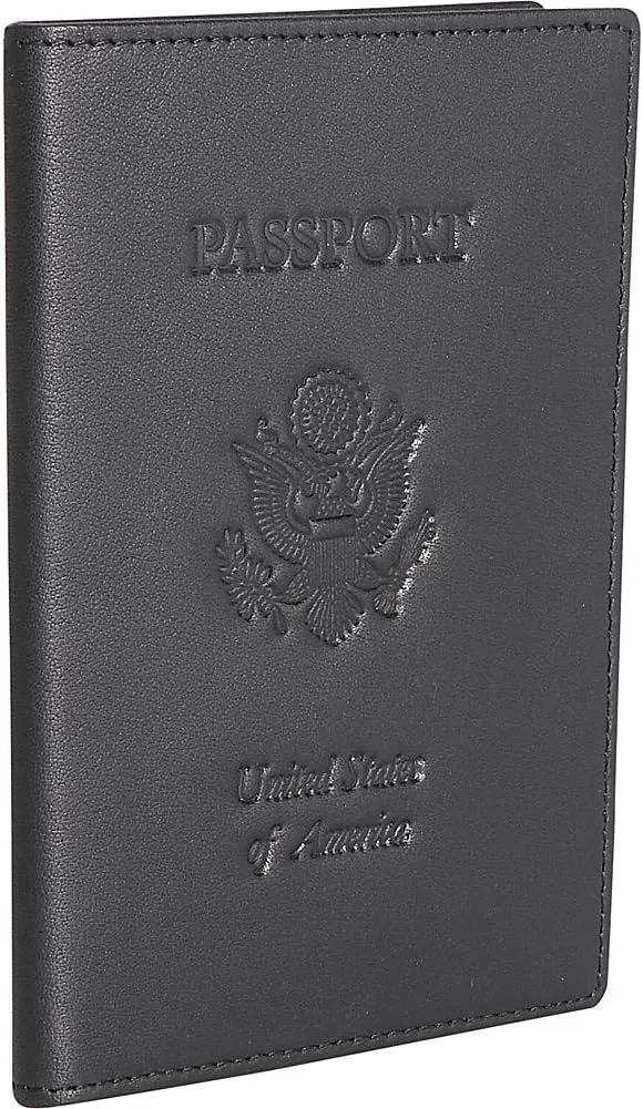 Royce Leather Passport Holder and Travel Document Organizer in Leather