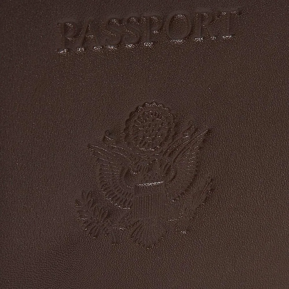 Royce Leather Passport Holder and Travel Document Organizer in Leather