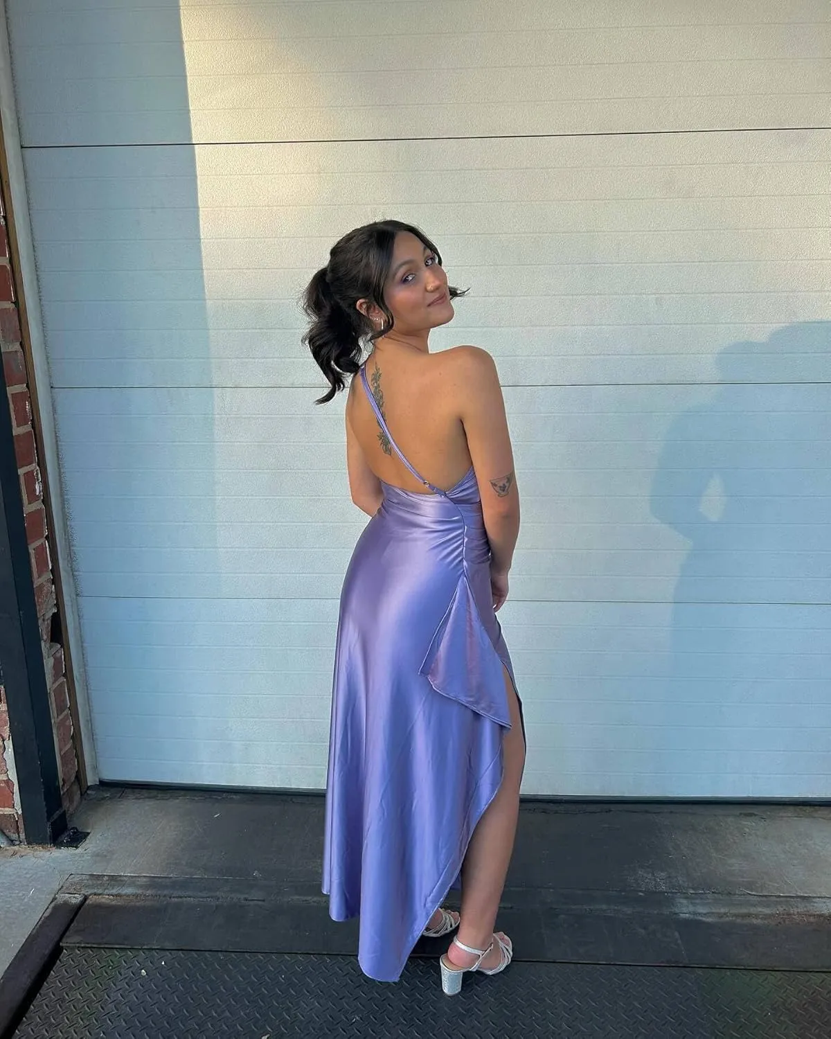 RYANTH Satin Bridesmaid Dresses for Women One Shoulder Wedding Guest Dress Prom 2025 Mermaid Formal Evening Gowns ZL-014