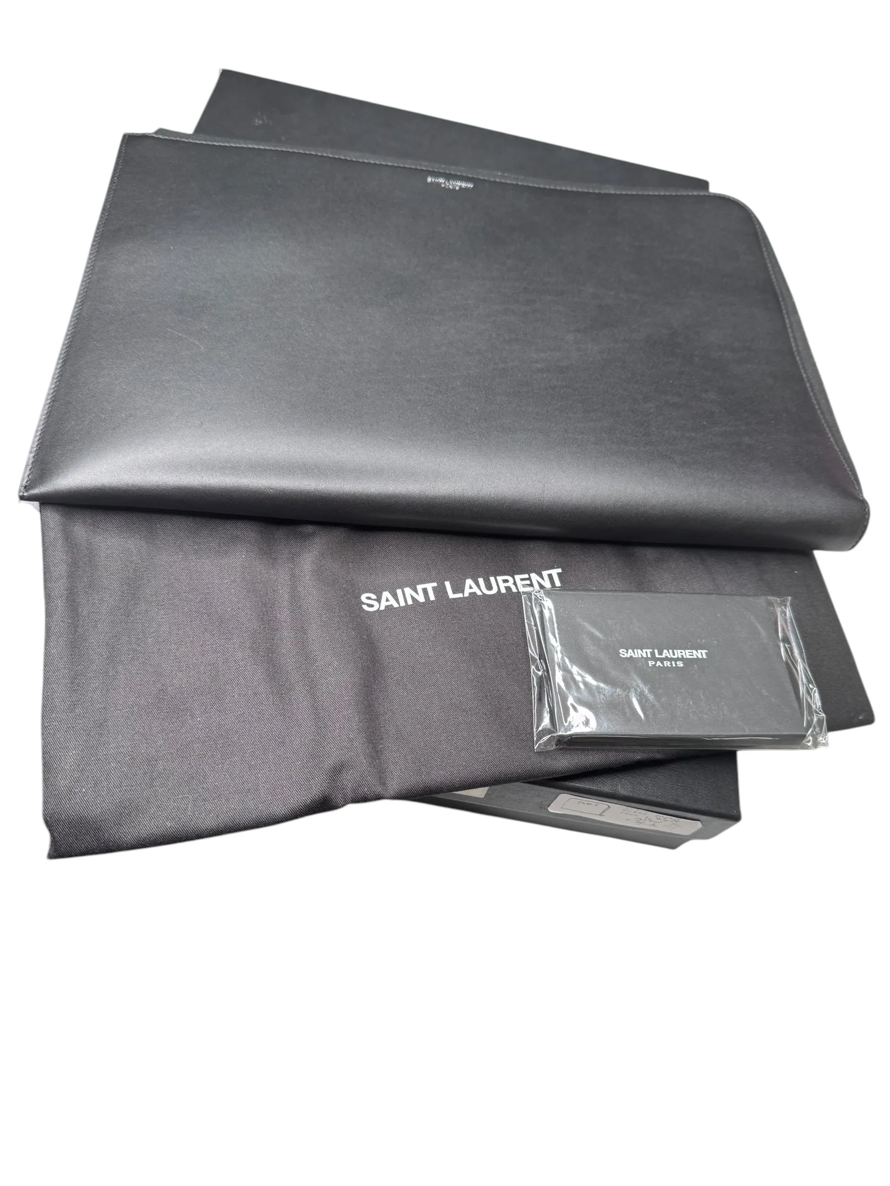 Saint Laurent Leather IPad/Document Clutch