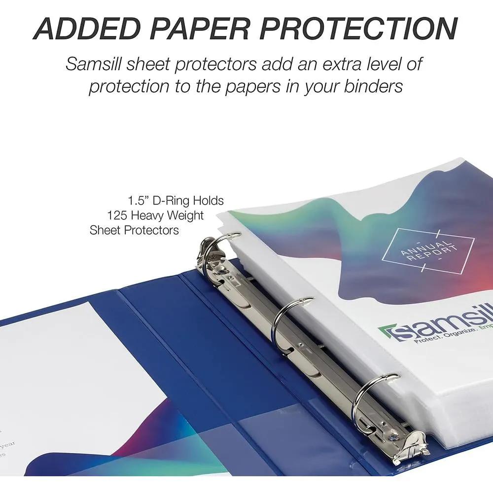 Samsill Durable 5 1.5" Binder 4pk Asst