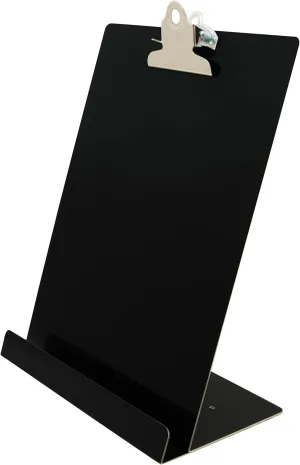 Saunders Free Standing Clipboard and Tablet Stand, 1" Clip Capacity, Letter Size: Holds 8.5 x 11 Sheets, Black