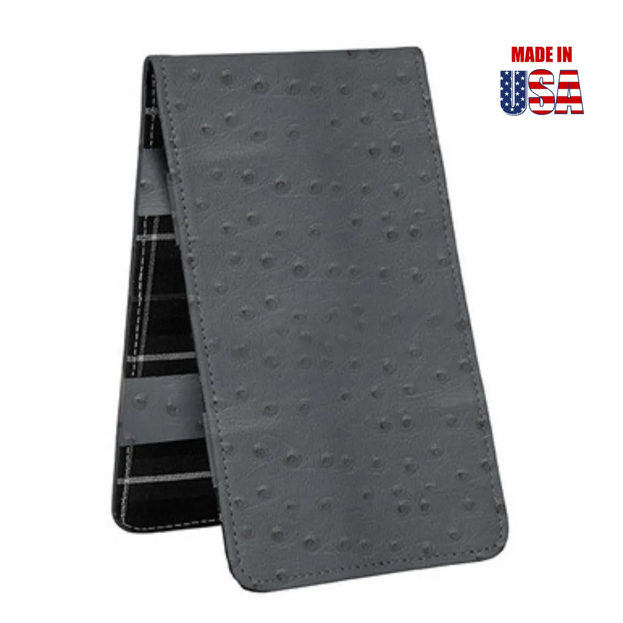 Scorecard and Yardage Book Holder, Ostrich Print