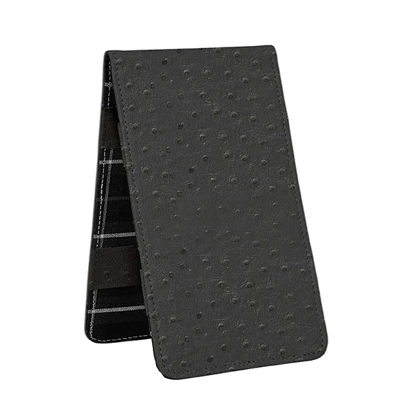Scorecard and Yardage Book Holder, Ostrich Print