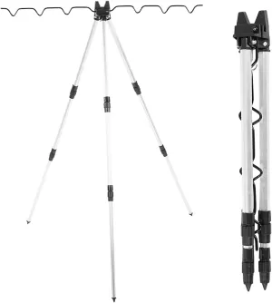 Septpenta Aluminum Alloy Telescopic Tripod Fishing Rod Holder, Stable & Portable, For Sea/Freshwater Fishing