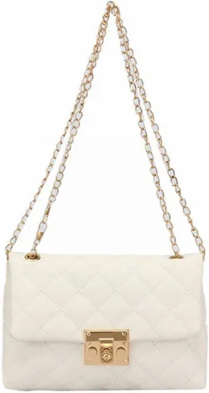 Shoulder Bags Embroidery Thread Small PU Leather Crossbody Bags for Women Trend Hand Bag Female Causal Branded Shoulder Handbags New(White)
