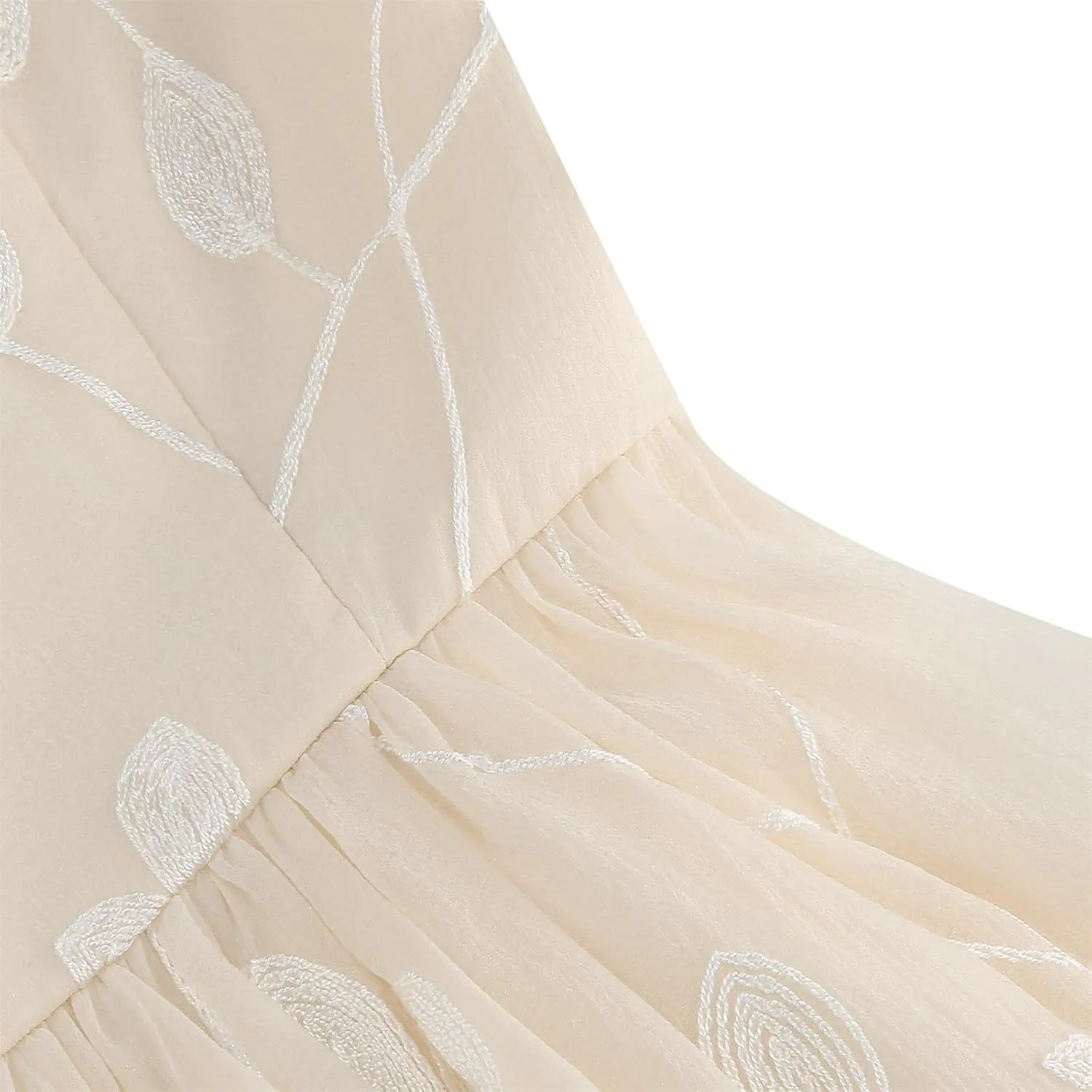 Silk Embroidered Dress for Women Bow Tie Spaghetti Strap Tulle Prom Dress 50s A line Cocktail Evening Party Dresses