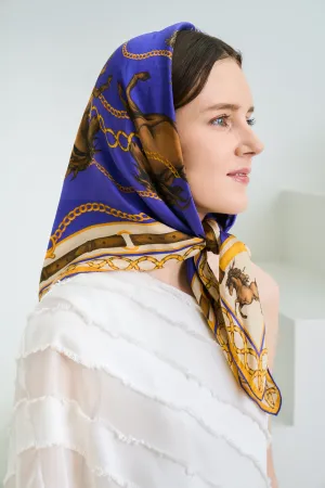 Silk Scarf - Royal Polo