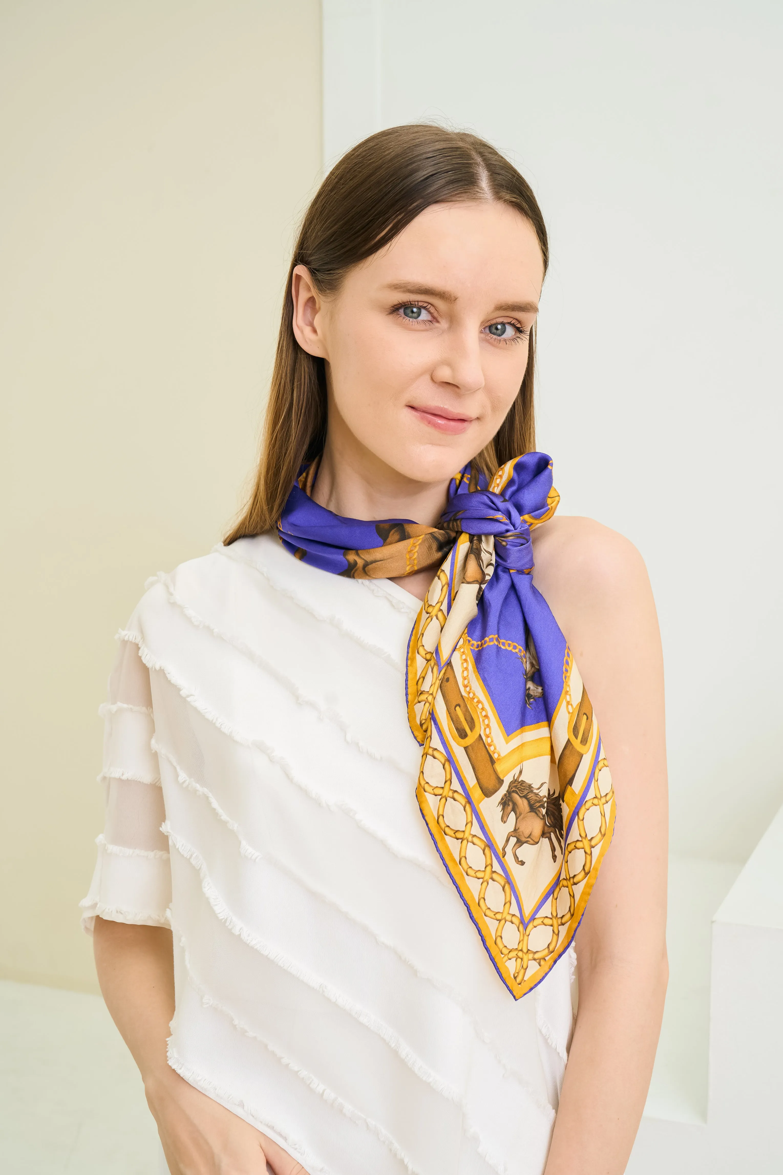 Silk Scarf - Royal Polo