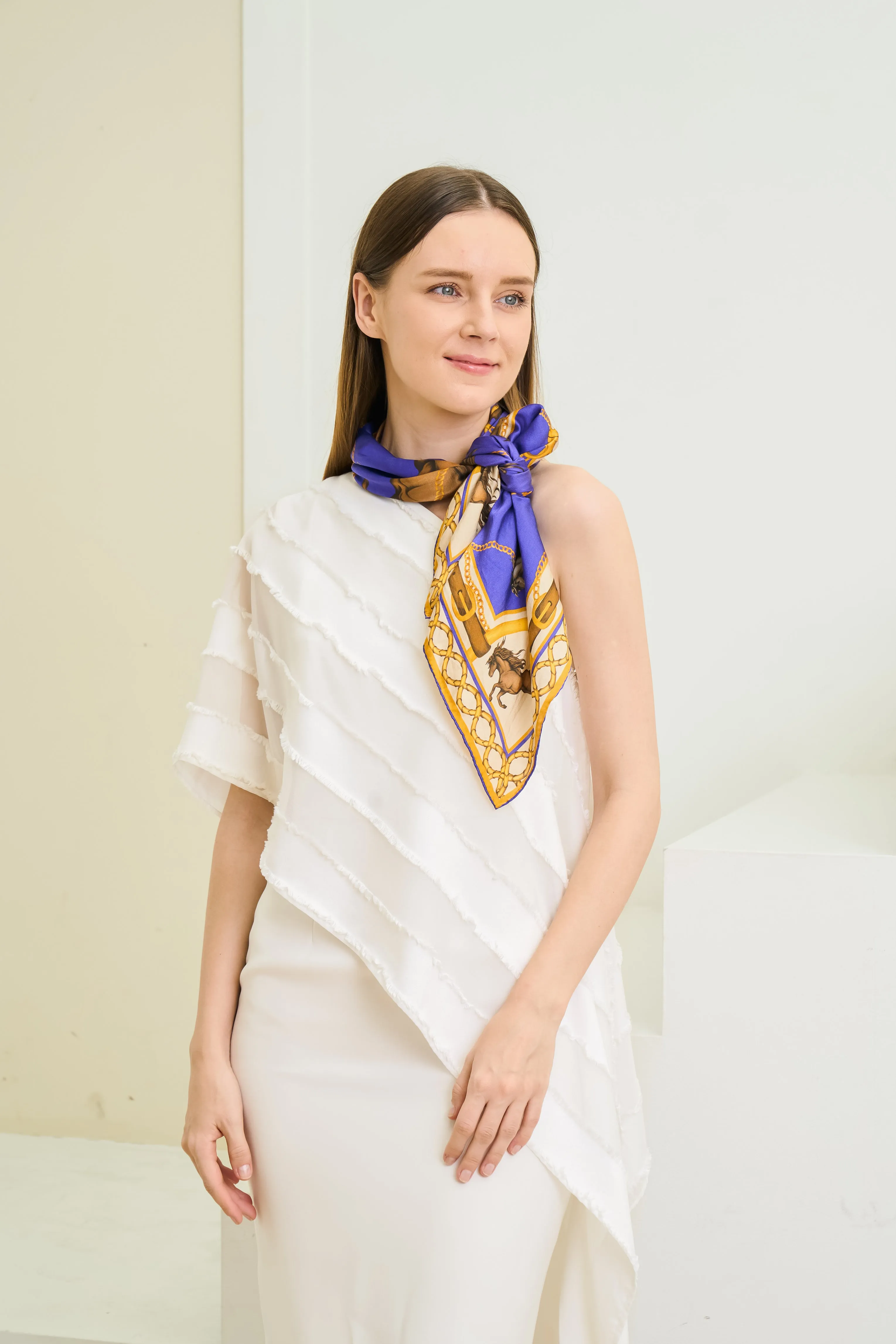 Silk Scarf - Royal Polo
