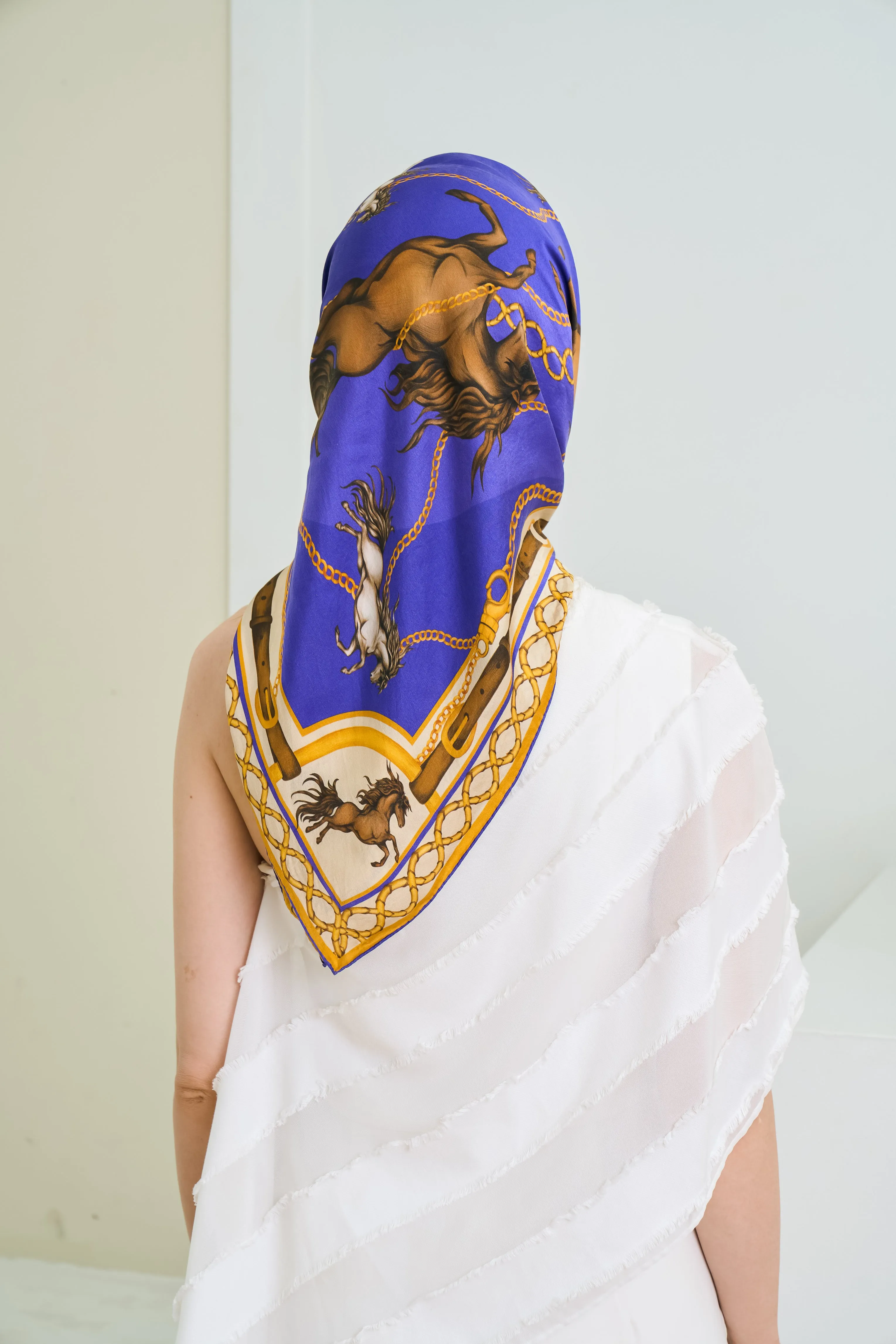Silk Scarf - Royal Polo