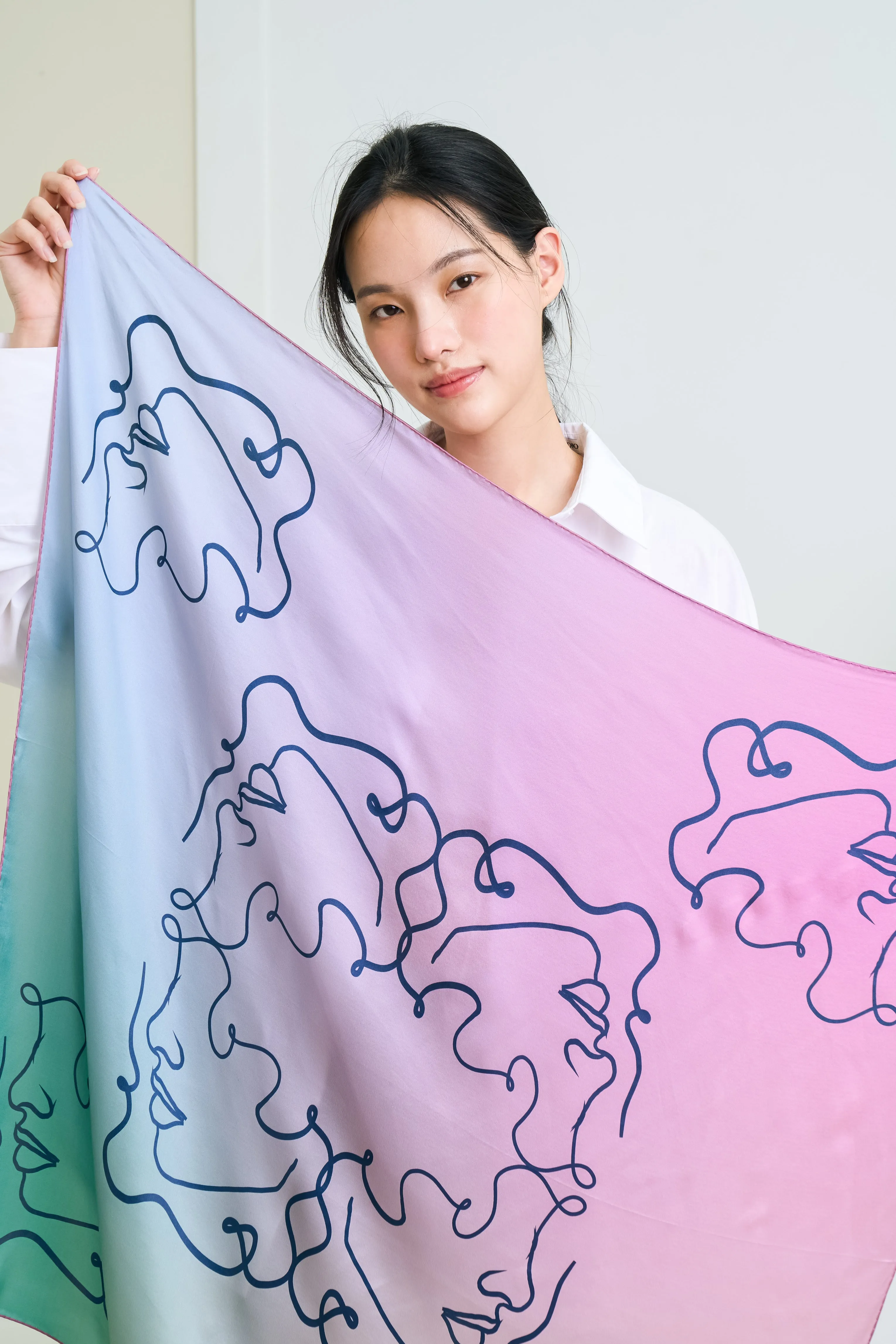 Silk Scarf - Tahitian Pearl