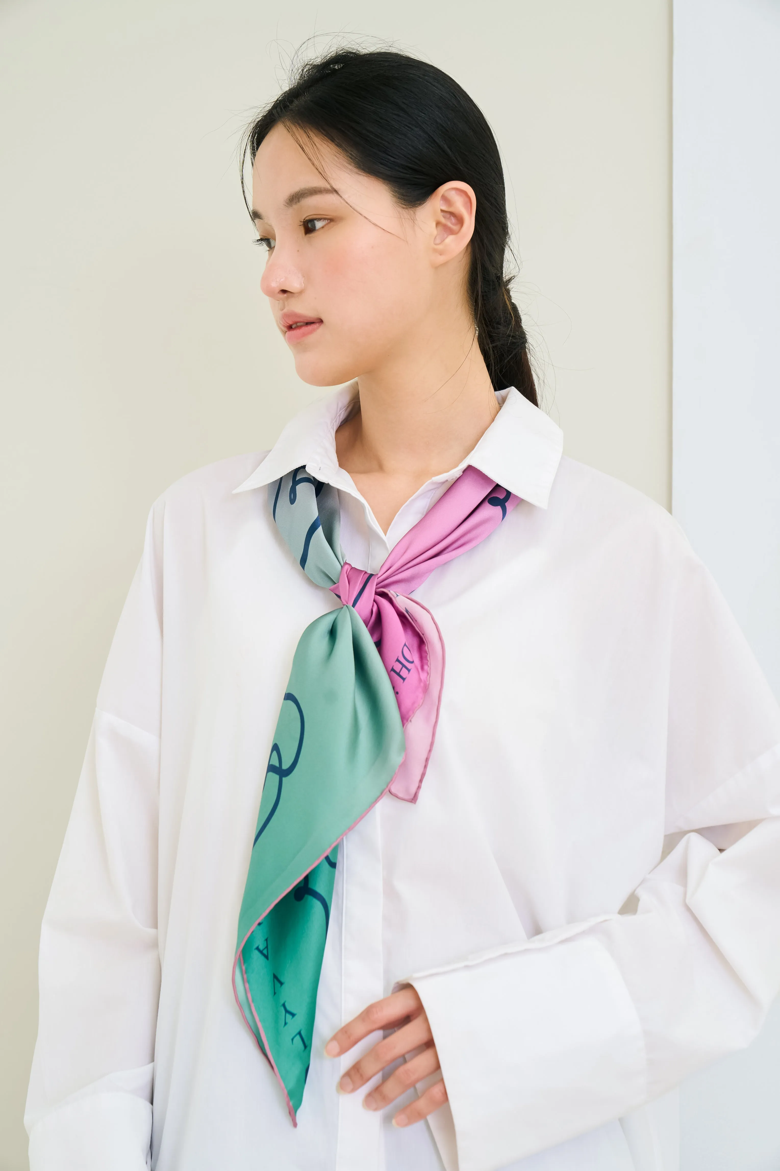 Silk Scarf - Tahitian Pearl