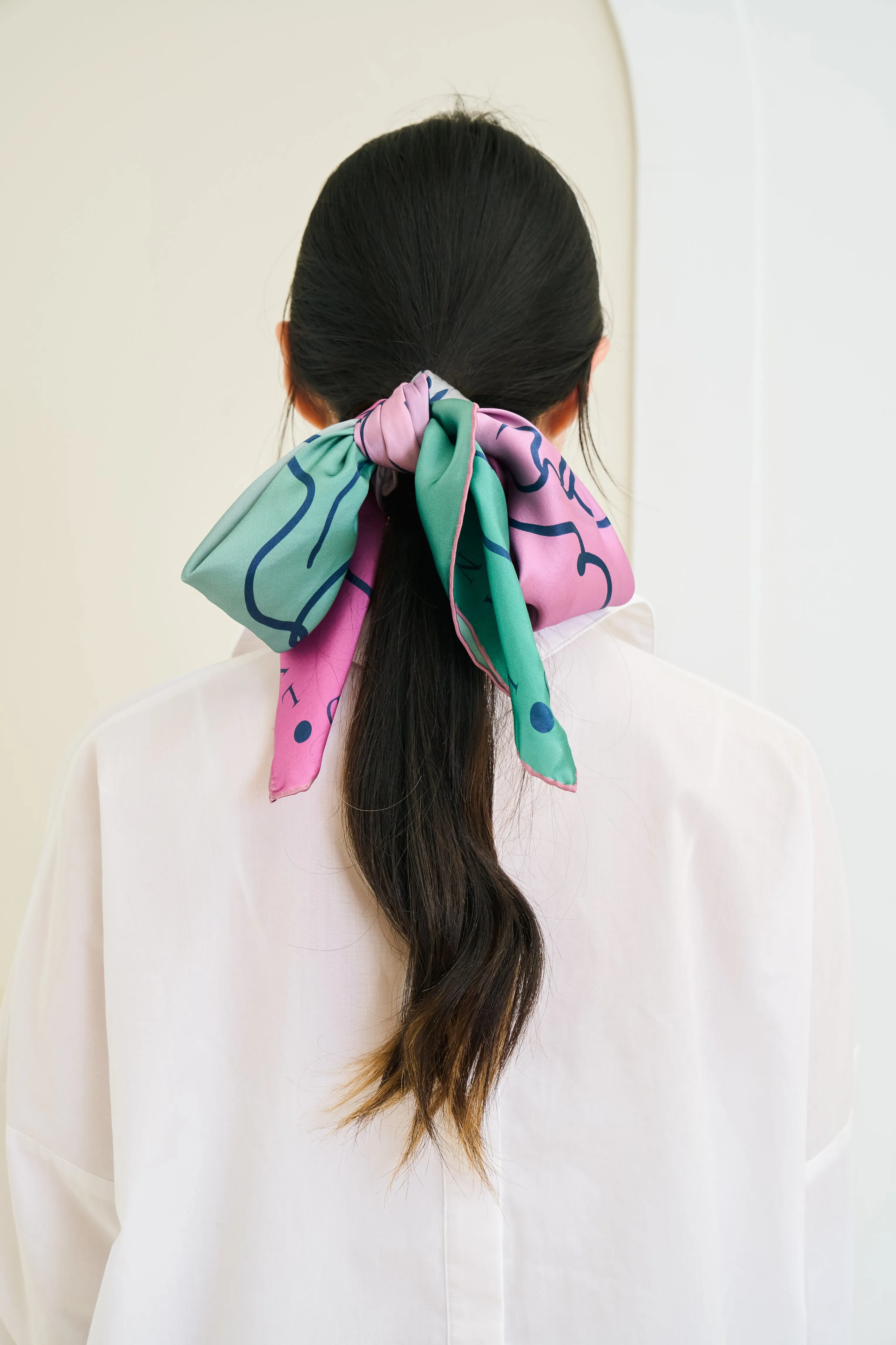 Silk Scarf - Tahitian Pearl
