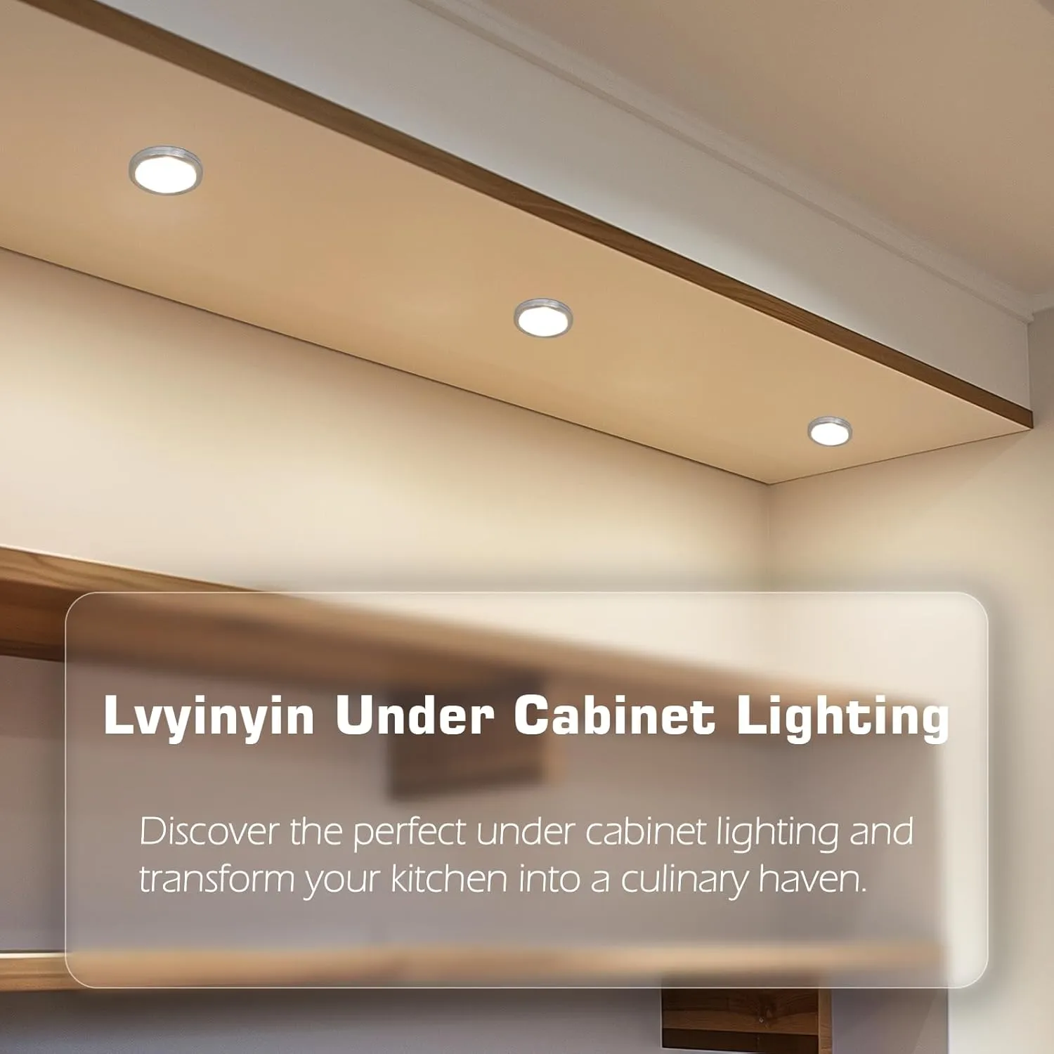 Single Under Cabinet Puck Light, Collection Display Cases Bookshelf Counter LED Lighting, 120V Electric Wired Wall Plug in, On Off Switch, White Cords, 2 Packs, Daylight