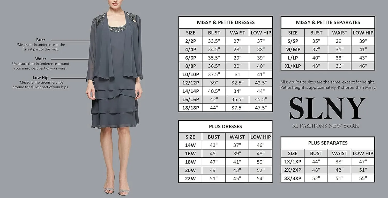 S.L. Fashions Women's Tea Length Cap Sleeve Illusion Neckline Embroidered Lace Dress