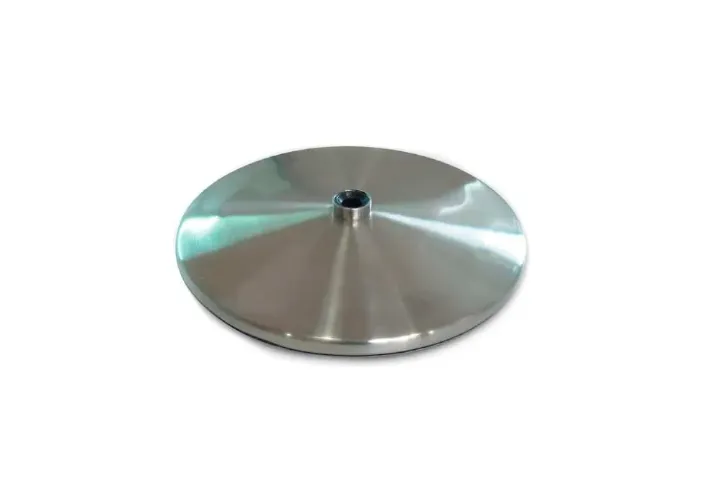 Slimline Brushed Steel Table Base
