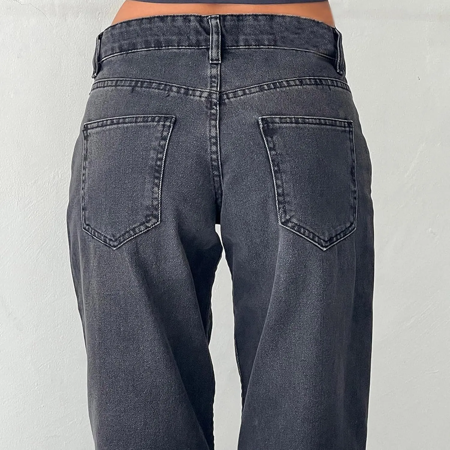 SMIDOW Women's High Waisted Flare Jeans with Belt Bootcut Stretchy Denim Pants Full Length Wide-Leg Denim Pants