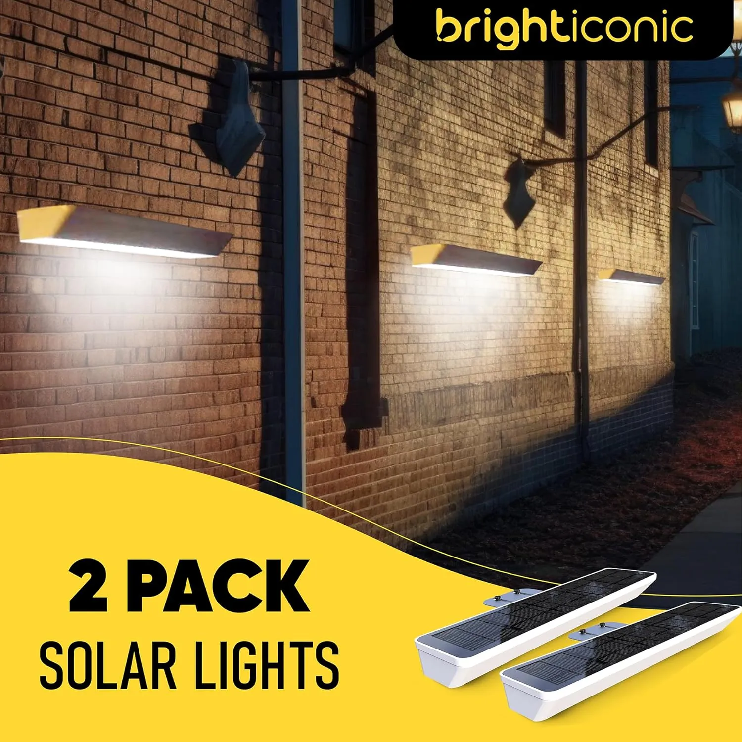 Solar Real Estate Agent Sign Lights Wireless Dusk to Dawn LED Outdoor Sign Lighting Waterproof for Outdoor Street Yard Business Light Signboard Post Board Lighting 2 Pack