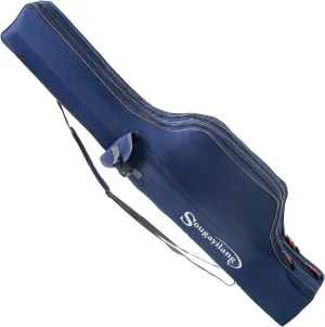 Sougayilang Fishing Rod Case, 3 Layers Organizer Pole Storage Bag Fishing Rod and Reel Carrier Organizer for Travel-135cm/53in-Blue
