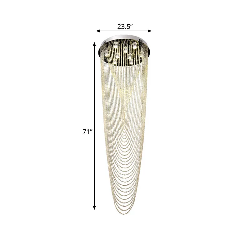Sparkling Cascade: A Dazzling Display of Modern Elegance