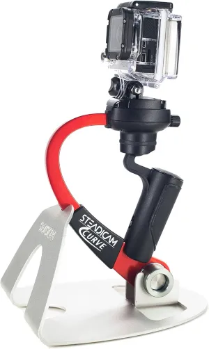 Steadicam Curve-BK Handheld Video Stabilizer and Grip for GoPro Hero Cameras 3, 4 Black & Hero 5 (Red)