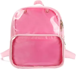 STEAMEDBUN Ita Bag Double Window Candy PU Leather Backpack Kawaii Pins Bag with insert