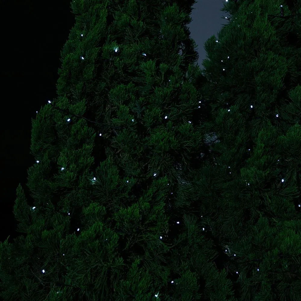 Stockholm Christmas Lights Solar LED Fairy Lights Cool White 500 LEDs Decor
