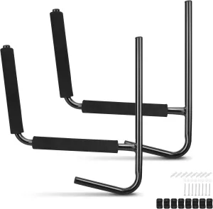 Storage Utility Rack, Heavy Duty Garage Hangers Canoe Wall Bracket Ladder Folding Storage Hanger Supporter Surfboard Paddle Holder with Fittings Accessory for Hangers Holders Canoe Boat