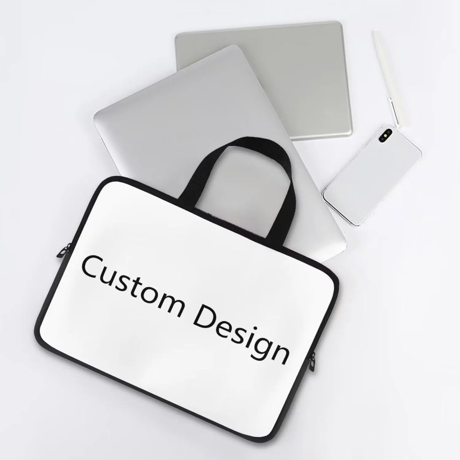 Stylish Laptop Bag 15.6In for Women Floral Laptop Sleeve Laptop Travel Tote Bag Messenger Bag