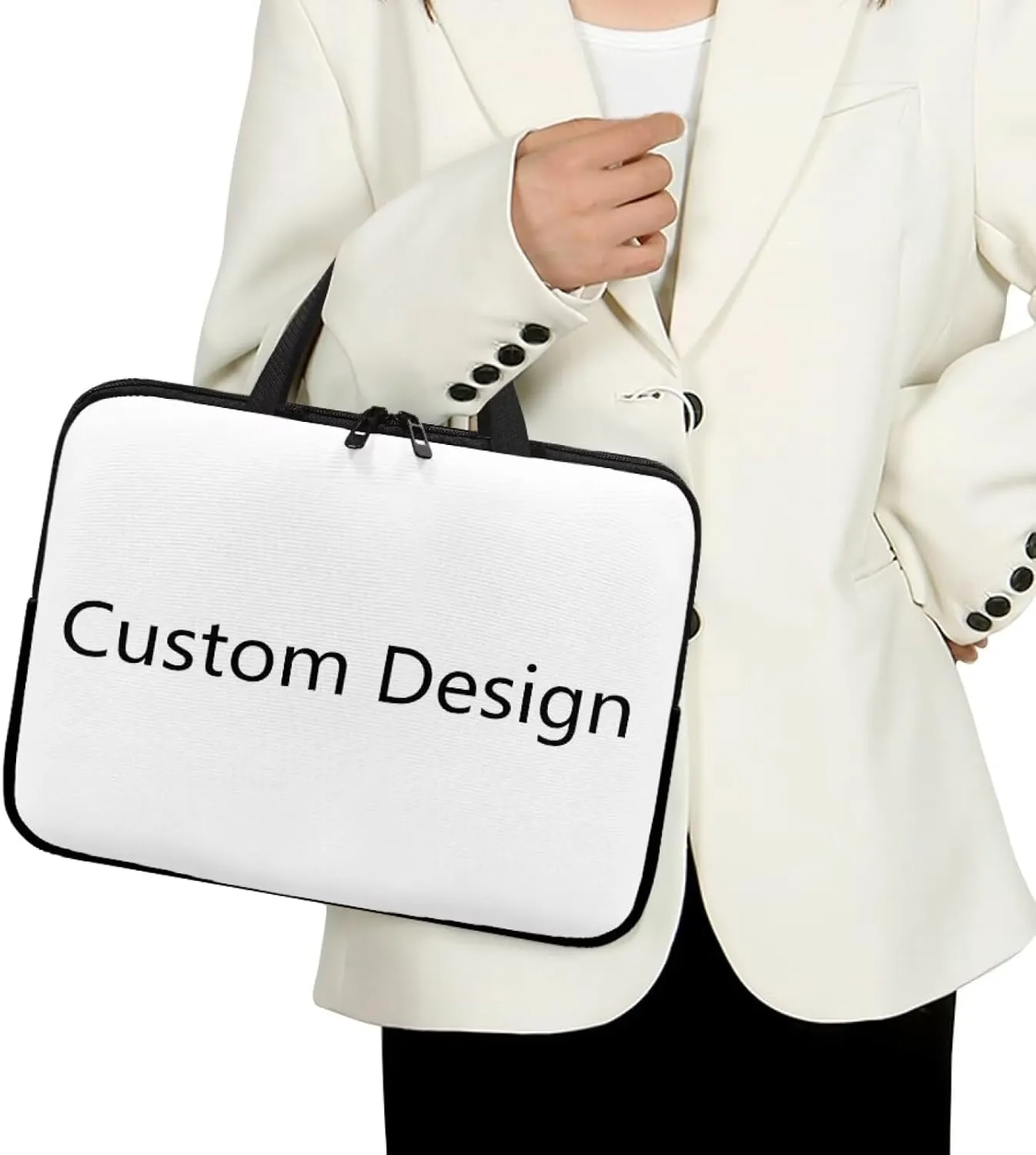 Stylish Laptop Bag 15.6In for Women Floral Laptop Sleeve Laptop Travel Tote Bag Messenger Bag