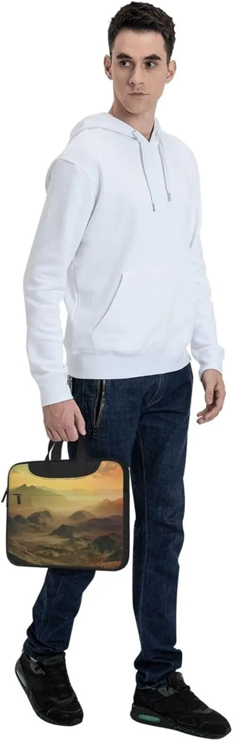 Sunset in Valley Laptop Bag Laptop Messenger Shoulder Bag Travel Computer Bag for Women Men