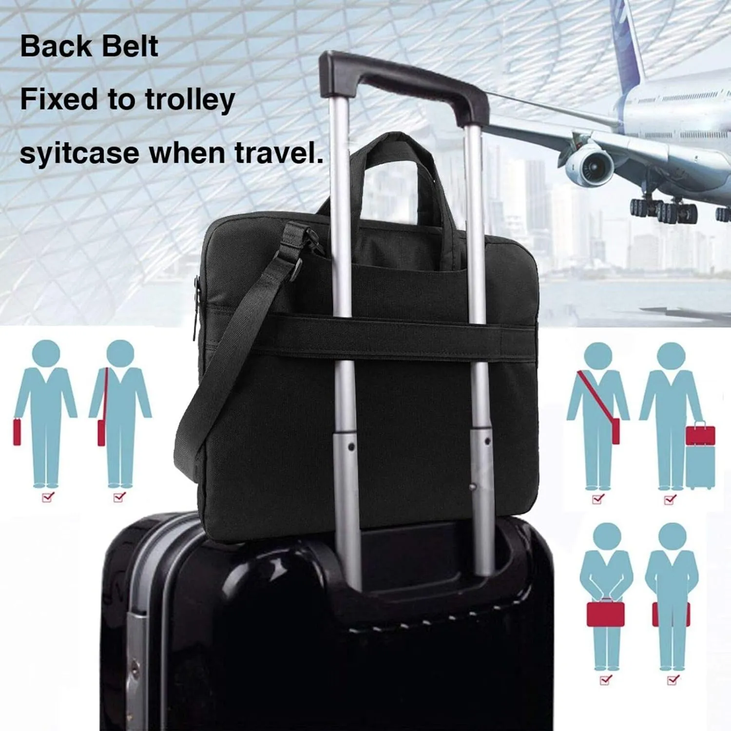 Sunset in Valley Laptop Bag Laptop Messenger Shoulder Bag Travel Computer Bag for Women Men