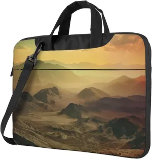 Sunset in Valley Laptop Bag Laptop Messenger Shoulder Bag Travel Computer Bag for Women Men