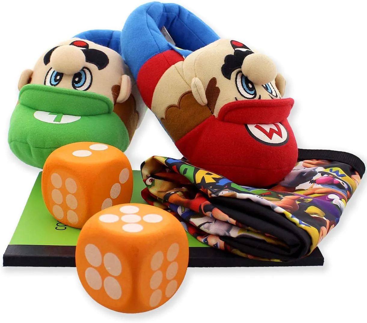 Super Mario Brothers Collapsible Nylon Gift Basket Bucket Tote Bag