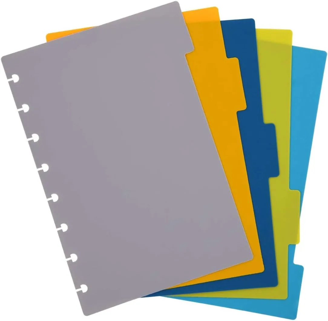 Talia Discbound Notebooks, Planner, Customizable, (Arctic Ice w/Arctic Ice Discs, Junior (5.5in x 8.5in))