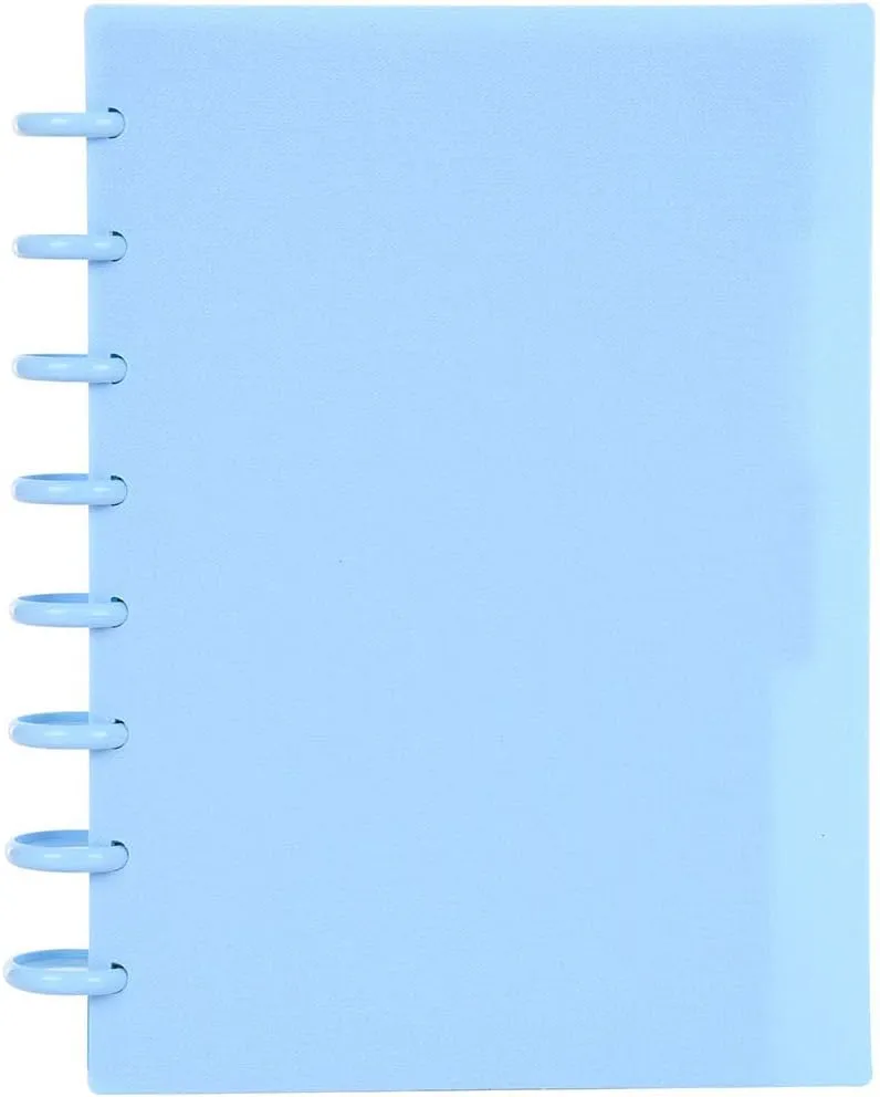 Talia Discbound Notebooks, Planner, Customizable, (Arctic Ice w/Arctic Ice Discs, Junior (5.5in x 8.5in))