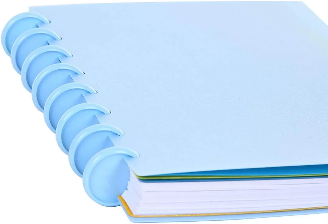 Talia Discbound Notebooks, Planner, Customizable, (Arctic Ice w/Arctic Ice Discs, Junior (5.5in x 8.5in))