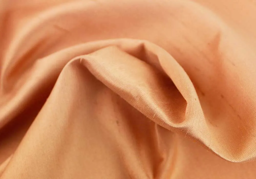 Taroni Rose Gold Silk Shantung (Made in Italy)