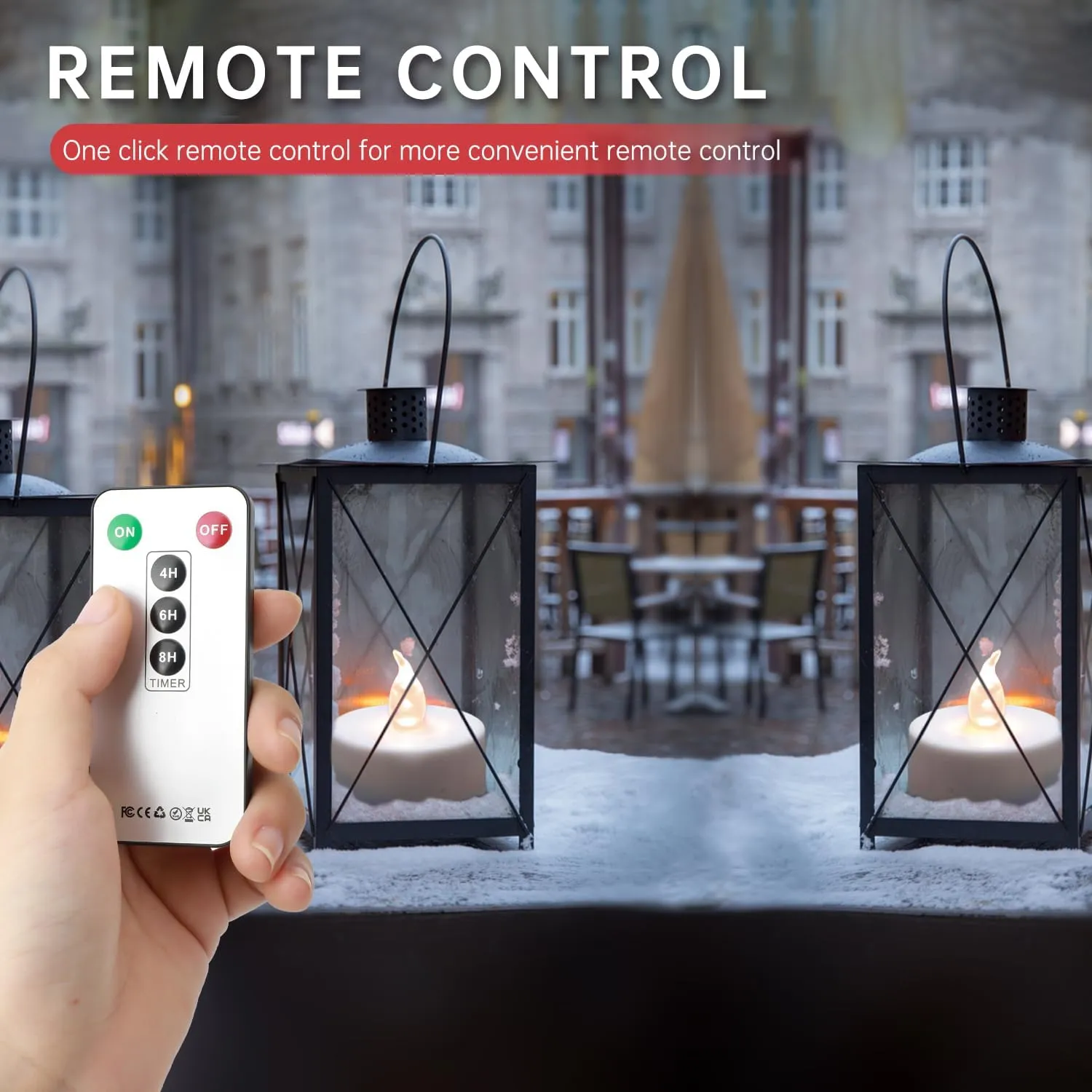 Tea Light Candles with Remote Control,Flickering Flameless LED Candle,Long Lasting 400 Hours,Battery Operated with Timer for Home Decoration Seasonal &Festival Celebration WarmYellow (24pcs)