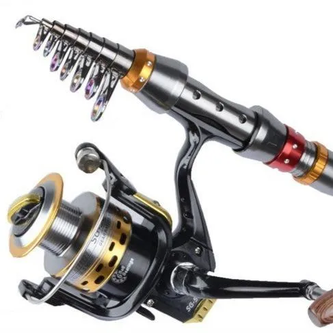 TELESCOPIC SPINNING FISHING ROD