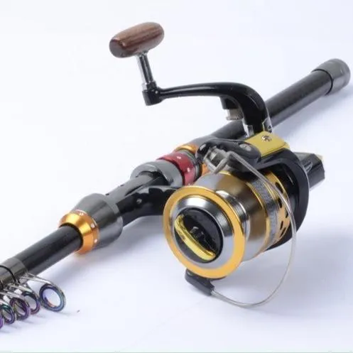 TELESCOPIC SPINNING FISHING ROD