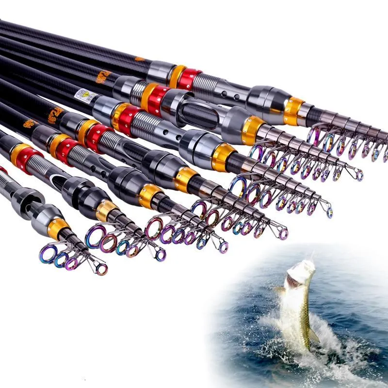 TELESCOPIC SPINNING FISHING ROD