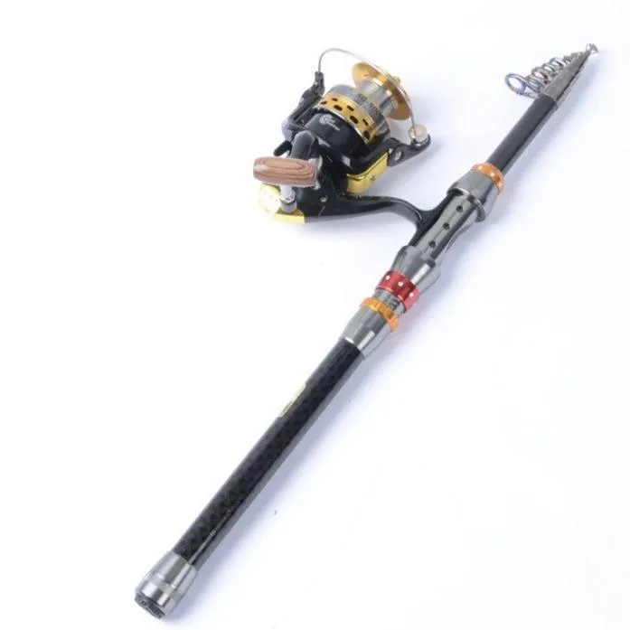 TELESCOPIC SPINNING FISHING ROD