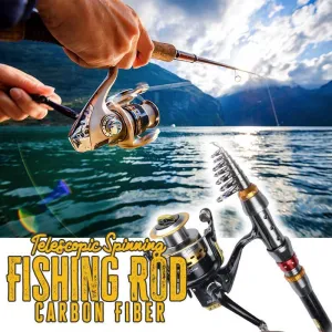 TELESCOPIC SPINNING FISHING ROD